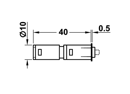 Нажимной магнитный толкатель Push для створок из древесины